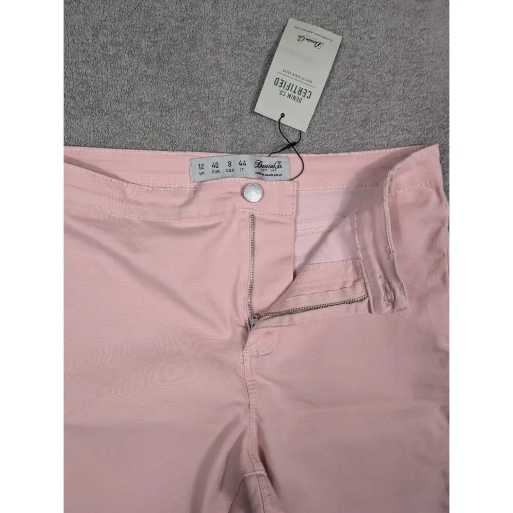 Denim & Co. Classic Women's Size 8 Waist Stretch Jeggings Pink NWT - Picture 5 of 10